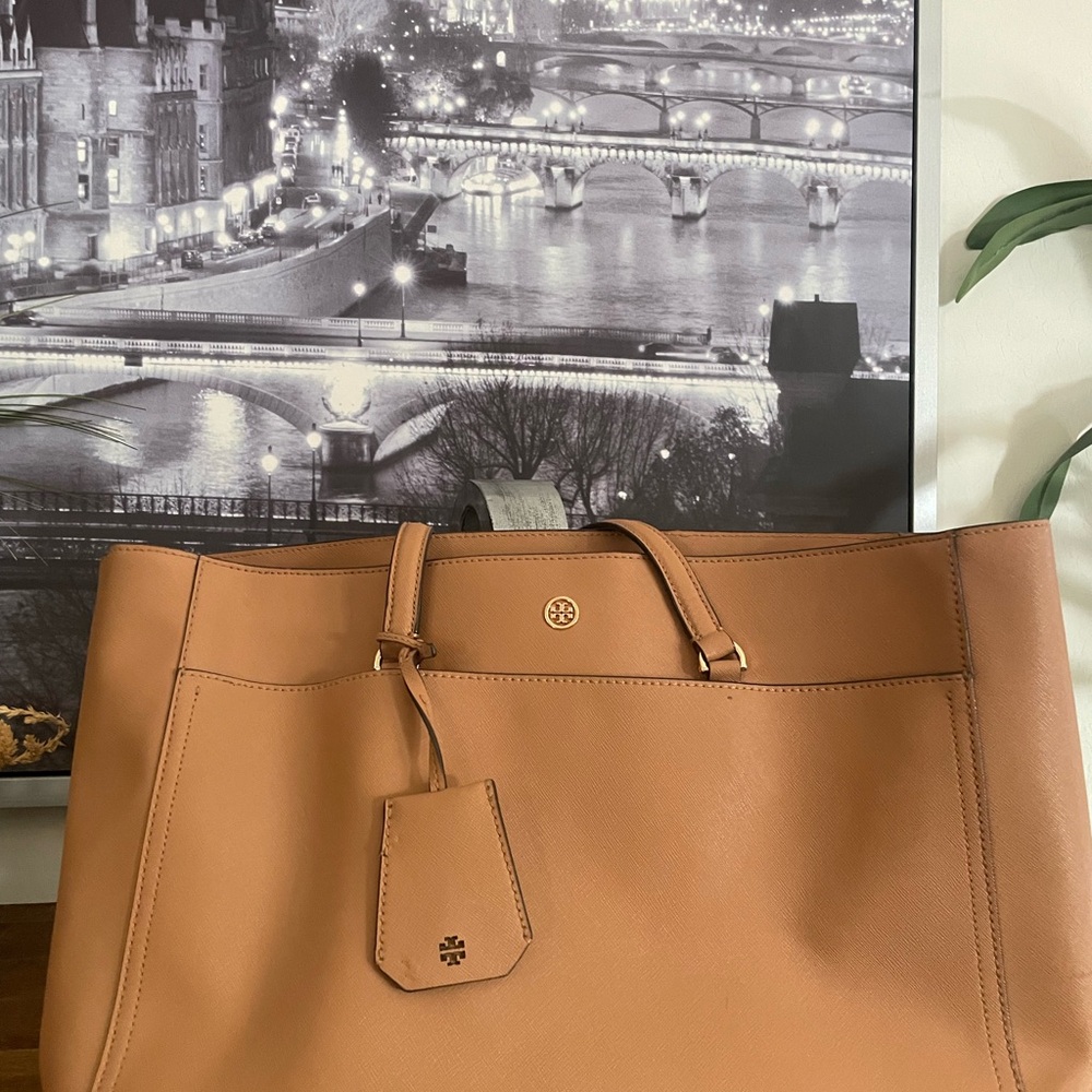 Tory Burch Brown Leather Tote